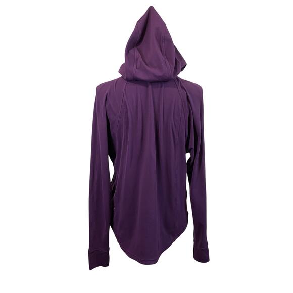 Lululemon Athletica Purple Long Sleeves Pull Over Hoodie Kangaroo Pouch 8 - Picture 4 of 6